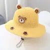 Sombreros de Protección Solar para Niños, Sombreros de Sol de Verano de Ala Ancha, Sombreros de Sol para Niños y Niñas, Sombreros para Bebés, Sombreros de Pescador, Sombreros de Paja