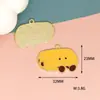 Bolsa de Expresión de Comida Accesorios DIY Hamburguesa Pizza Comida Aleación Colgante de Gota de Aceite Llavero Accesorios para Colgar Bolsas