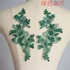 Vestido de noiva bordado aplique peça flor artesanal faça você mesmo cabeça de noiva joia material branco vermelho preto renda acessórios de roupas