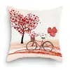 Fronha de Almofada Amor Rosa Dia dos Namorados Transfronteiriça Capa de Almofada Decoração de Casa para Sala de Estar Sofá Feriado Dia dos Namorados