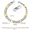 Joia Transfronteiriça Corrente Lisa 8mm com Linhas Horizontais Internas, Joia de Mão da Moda e Personalizada, Fabricante de Pulseira de Aço Inoxidável Banhada a Ouro 18K