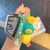 Chaveiro Criativo de Pato Torto Fofo, Acessório de Cabeça, Boneca, Pequeno Pingente, Desenho Animado Fofo, Pingente para Chaveiro de Carro, Mochila Escolar