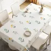 Mantel Floral Sencillo, Resistente al Calor, Lavable, Impermeable, Resistente al Aceite, Cubierta para Mesa de Centro, Lujo Sencillo, Sensación de Alta Gama, Cubierta de Mesa