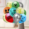 Set de Globos Tema Juego Pixelado Fiesta de Cumpleaños Decoración de Fiesta Diseño Tema Mi Mundo Globo de Látex