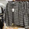 Camisa de Franela a Cuadros con Doble Bolsillo Manga Larga para Hombre Mujer Camisa de Aire Acondicionado 488795/486615/488794