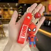 Llavero de Muñeco Marvel Colgante Estéreo de Spider-Man Cadena de Llavero Ins Batman Anillo de Cadena Colgante de Bolsa de Dibujos Animados