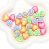 Cuentas acrílicas de mariposa doble de cinco pétalos, color real, para pulsera de cuentas hecha a mano, accesorios para cadena de teléfono móvil