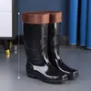 Botas de lluvia para hombre, venta al por mayor, zapatos de protección laboral, zapatos antideslizantes impermeables, botas de lluvia, zapatos altos de goma, botas de agua, zapatos de agua con terciopelo de algodón, resistentes a ácidos y álcalis.
