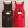 Nuevo Delantal de Cocina para el Hogar para Mujer, Resistente a las Manchas, Desgastable, Ropa de Trabajo Especial para Catering, Delantal de Cintura de Adulto Moderno y Lindo