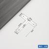 Conector de muebles con soporte fijo de ángulo recto de 90 grados engrosado de acero inoxidable, placa laminar, placa plana, fijador de hierro angular