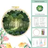 Kit de Material para Bordado Túnel na Floresta, Estilo Nórdico, Decoração de Sala de Estar Ins, Arte de Parede DIY Feita à Mão, Atacado do Fabricante