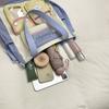 Bolsa Estilo Universitario con Bloques de Color Lindos Estilo Japonés para Estudiantes Mujeres que Asisten a Clases, Bolso Versátil de Hombro y Cruzado para Niñas