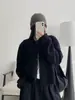 Sun Yoo: Tejido elegante, suave pero con una buena silueta. Suéter cárdigan cómodo, corto y acogedor para otoño e invierno