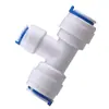 Conector Rápido de Conexão em T de 3 Vias para 2 Vias de Plástico POM para Máquina de Água Pura 7024 Atacado Conector para Purificador de Água