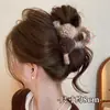 Presilhas de Cabelo de Pelúcia para Outono e Inverno para Mulheres com Cabelo Fino, Estilo de Luxo, Novo Modelo 2026, Presilhas para Meio Preso, Presilhas Tipo Tubarão para a Parte de Trás da Cabeça, Acessórios de Cabelo