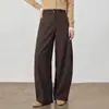 Calça Reta Larga para Trabalho Feminina Estilo Outono 2026 Resistente a Amassados Solta Versátil Casual Calça Banana Processamento e Personalização