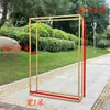 Accesorios de Boda Marco Cuadrado de Hierro Forjado Boda al Aire Libre Decoración Geométrica de Pasillo Soporte de Fondo Arco Soporte para Flores Soporte de Exhibición