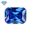Huagang Gema Rectangular Zirconio Azul Claro Piedra Nudista Venta al por Mayor Pequeño Octogonal Zirconio Azul Claro Cara de Anillo Gema Artificial AAA