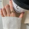 Anillo de Mahjong Qian Duoduo para mujer, estilo vintage, antiguo y afortunado, de nicho, con diseño moderno y distintivo, anillo para el dedo índice.