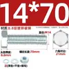 Juego de Pernos Galvanizados de Alta Resistencia Grado 8.8 con Cabeza Hexagonal Exterior Juego Completo de Tornillos, Tuercas y Combinaciones de Varillas Mm4M6M8-M24
