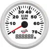 Yate Motor Marino Generador Tacómetro Pantalla Digital Tacómetro RPM 52mm 316L