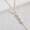 Joyería de Moda Retro Transfronteriza Europea y Americana para Mujer Collar con Forma de Y de Diamante Collar Largo Geométrico con Colgante de Pedrería Borla