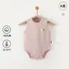 Mameluco de Verano para Bebé 100% Algodón Puro Body Calado Mameluco Triangular para Recién Nacido Traje Delgado sin Mangas para Gatear Bebé