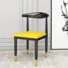 Cadeira de Jantar Residencial de Luxo Leve, Banqueta Moderna, Banqueta de Maquiagem Nórdica, Cadeira com Encosto, Arte em Ferro Madeira Maciça Imitada Cadeira de Negociação Chifre
