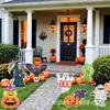 Decoraciones de Halloween Juego de 7 Piezas Inserciones para Exteriores Calabaza Fantasma Murciélago Momia y Monstruo de Frankenstein
