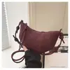 Nueva Bolsa de Croissant de Nicho para Mujer Invierno 2026, Linda y Casual, Bolso Cruzado Simple Tipo Dumpling para Viajes Diarios y Almacenamiento de Teléfono