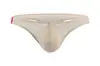 Tanga de seda fina convexa en forma de U para hombre, ropa interior sexy de cintura baja, de comercio exterior, E044