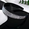 Tiara de Cabelo Atacado com Strass e Cristais, Feita à Mão com Base Adesiva de PC, Dentes Internos Antiderrapantes, Adequada para Prender Franja Traseira, para Cabelo Branco, Versátil para Estudantes
