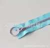 En stock No.. Cremallera de resina de 3 colores contrastantes para bolsa de bricolaje, ropa, cremallera de cola cerrada, soporte, empaque mixto de color transfronterizo