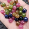 Contas Redondas de Turmalina Sintética Contas Soltas de Jade Vermelho Rosa Verde Oliva Azul Safira Amarelo Contas Multi-tesouro Pulseira Colar Joias Contas