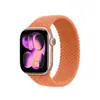 Cabeza de Metal Adecuada para Correa de Apple Watch Correa de Applewatch Moda Nylon Trenzado Círculo Único Correa de Muñeca Correa de iWatch
