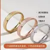 Anillo de acero inoxidable para mujer al por mayor japonés y coreano simple anillo de cola fría anillo de acero de titanio esmerilado nicho 4 mm de ancho estilo ins