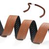 Manillar de bicicleta de carretera con textura de cuero sintético perforado y correa para manillar de bicicleta de carretera, accesorios para equipo de conducción.