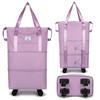 Bolsa de Viagem de Grande Capacidade com Roda Universal para Exercícios de Curta Distância, Bagagem Estendida, Mochila, Saco para Armazenar Roupas para Dormitório de Estudante