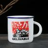 Venta al por mayor directa de fábrica taza de cerámica especial clásica nostálgica creativa imitación esmalte tamaño pequeño taza de vino venta al por mayor