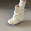 Suela suave con falda se ve más esbelta y alta Botines estilo coreano con piernas cortas Botas retro versátiles francesas de suela gruesa Novedad Otoño 2026