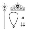 Frozen Bela Cinderela e Outras Princesas Varinha Mágica Clássica Luvas Coroa Brincos Colar Conjunto de Acessórios