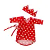 Venda Quente na Amazon Roupas de Boneca Fofas Novas Pijamas com Coroa Boneca American Girl de 18 polegadas Boneca de Bolinhas Vermelhas