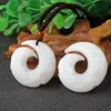 Colgante de Jade Blanco Afgano Longfeng Yu Pei Redondo Engrosado Pixiu Foshan Agua Guanyin Placa Fu Vivo