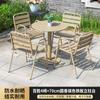 Mesa y silla de exterior mesa y silla de aleación de aluminio patio exterior mesa y silla retráctil mesa y silla de ocio para jardín exterior mesa y silla de ingeniería