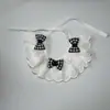 Babero para Mascotas Transfronterizo Toalla de Saliva para Gato Delantal con Adorno de Encaje Corbata de Moño Accesorios para Perros Bufanda Venta al por Mayor