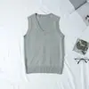 Colete Uniforme JK Original de 12 Cores Sólidas para Mulheres Estilo Universitário Japonês Pulôver Decote V Cosplay Colete Suéter Tricô para Homens e Mulheres
