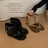 Sandalias Planas con Hebilla Melard para Mujer 2026 Verano Nuevo Estilo Sandalias de Gamuza Chica Popular Botines Cortos sin Cierre para Mujer
