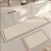 Alfombrilla Ovalada para Piso de Cocina Estilo Wabi-sabi Alfombrilla de Piso de Lodo Diatomeas Alfombrilla Absorbente de Agua para el Hogar Secado Rápido Fácil de Limpiar Alfombrilla para Pies de Cocina