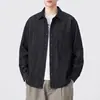 Nueva chaqueta de mezclilla casual retro americana 2026 para hombre, estilo old money, lujo ligero, de manga larga, corte holgado, versátil