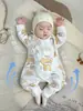 [Liquidación, Sin Devoluciones/Cambios] Pelele de Bebé Mono de Algodón Puro 0-6 Meses Ropa Estilo Monje para Recién Nacidos